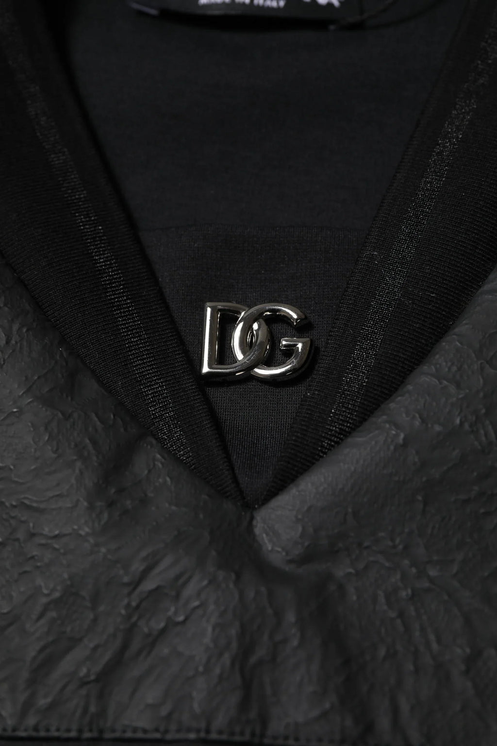 Dolce & Gabbana Black Cotton Short Sleeves V-neck T-shirt - Zeiniez