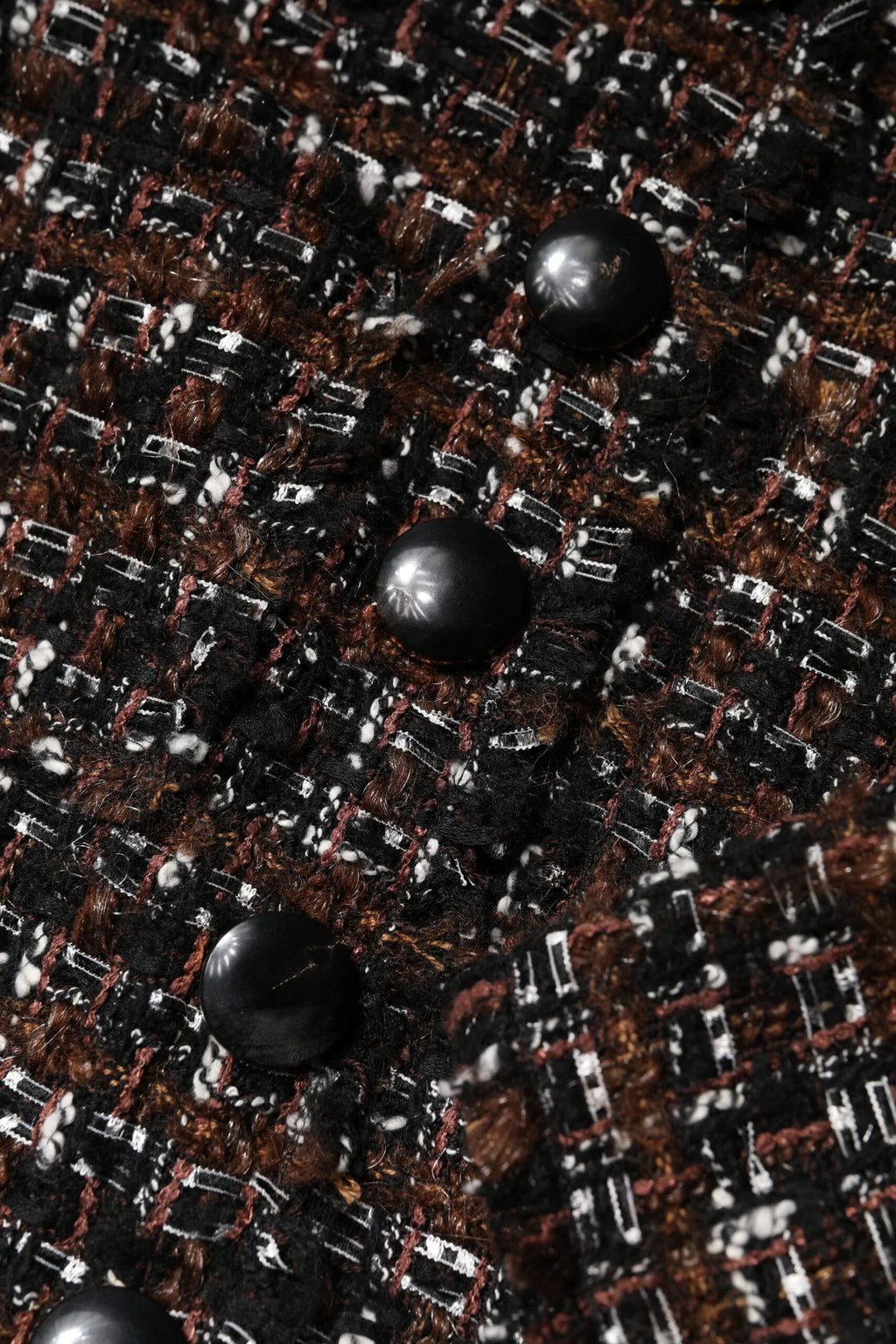 Dolce & Gabbana Brown Tweed Short Sleeves A-line Mini Dress - Zeiniez