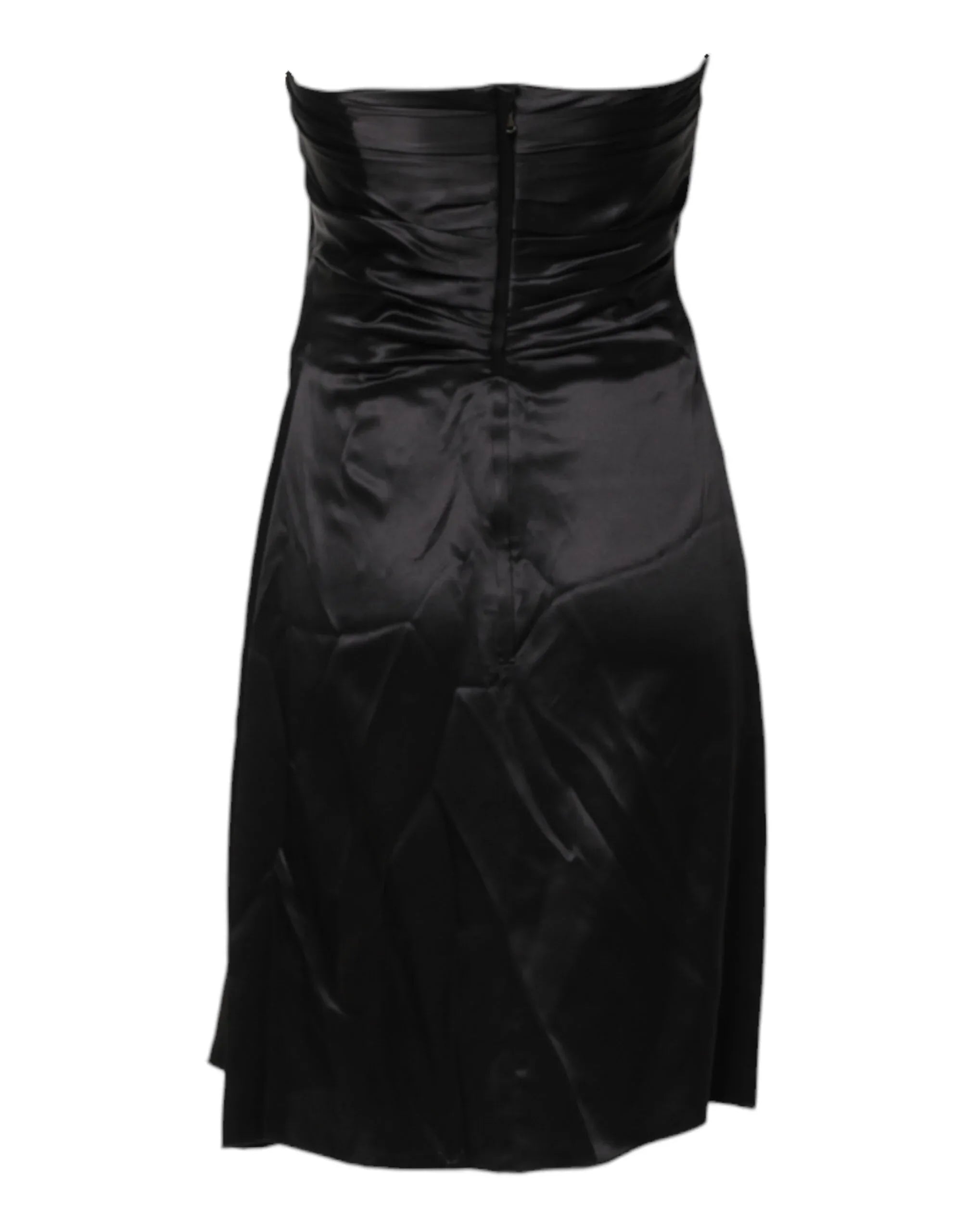Dolce & Gabbana Black Strapless Sheath A-line Mini Dress - Zeiniez
