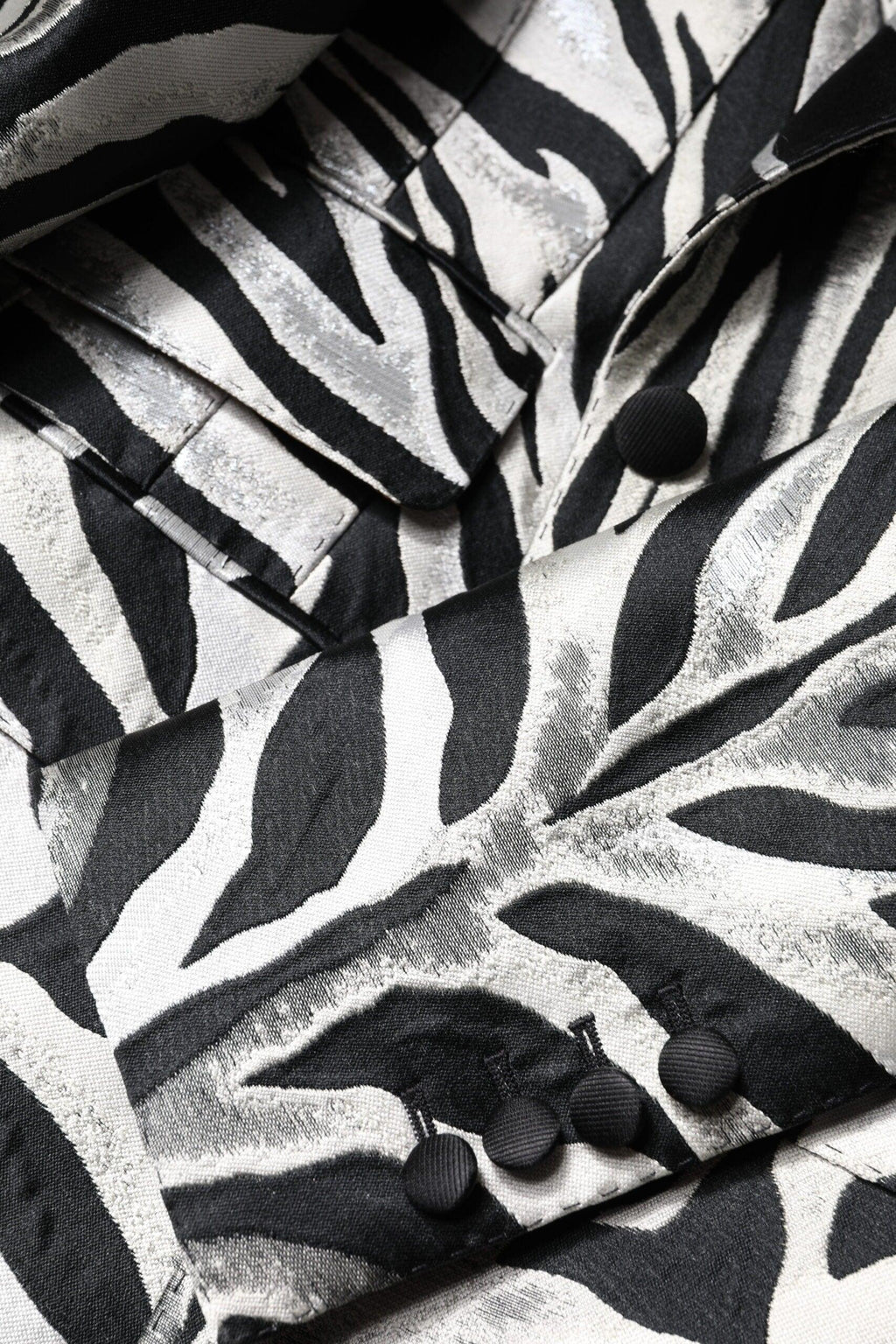 Dolce & Gabbana Black White Polyester Women Blazer Jacket - Zeiniez