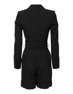 Dolce & Gabbana Black Wool Jumpsuit Dress Women Coat Jacket - Zeiniez