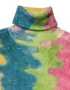 Dolce & Gabbana Multicolor Mohair Turtleneck Pullover Sweater - Zeiniez