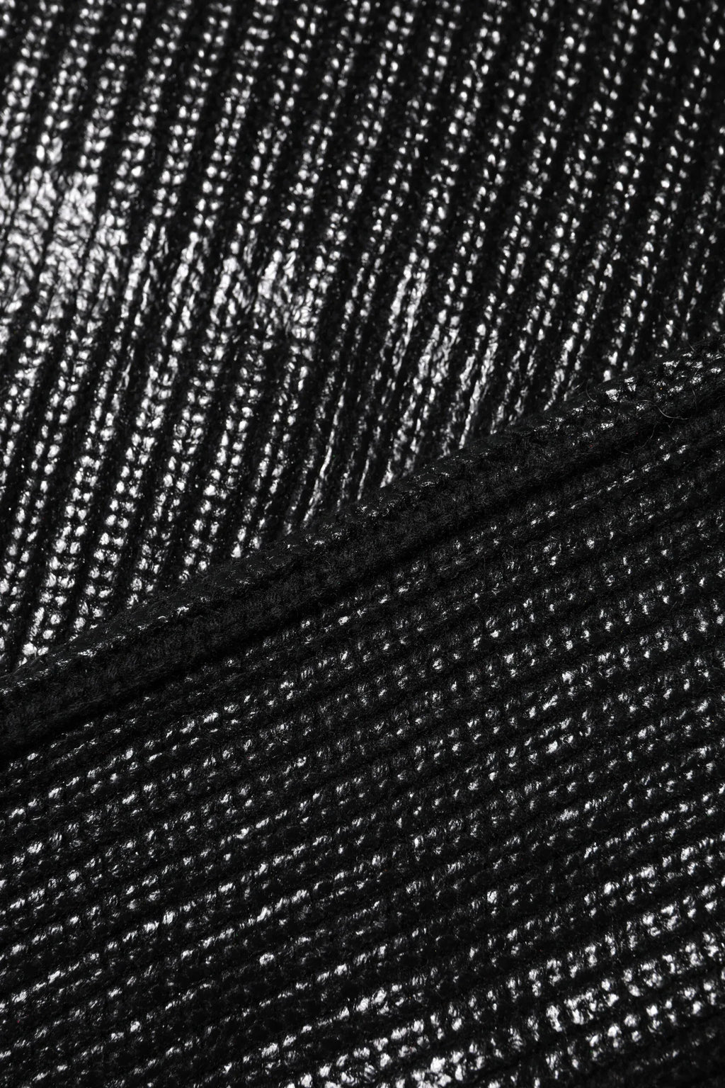 Dolce & Gabbana Black Wool Long Sleeve Turtleneck Cropped Top - Zeiniez