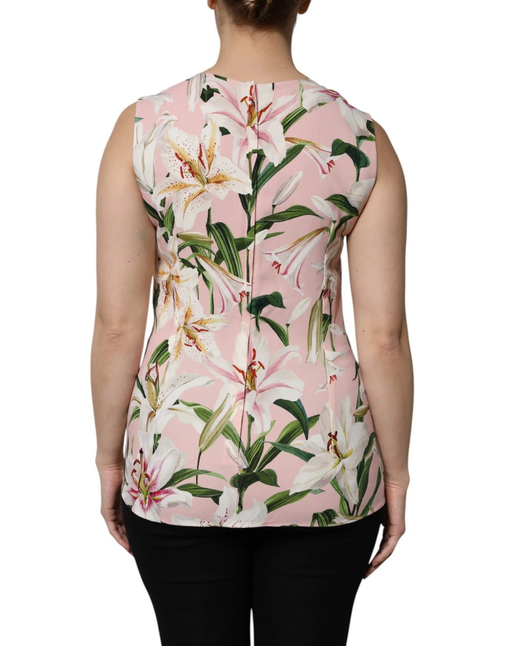 Dolce & Gabbana Multicolor Floral Print Round Neck Tank Top - Zeiniez