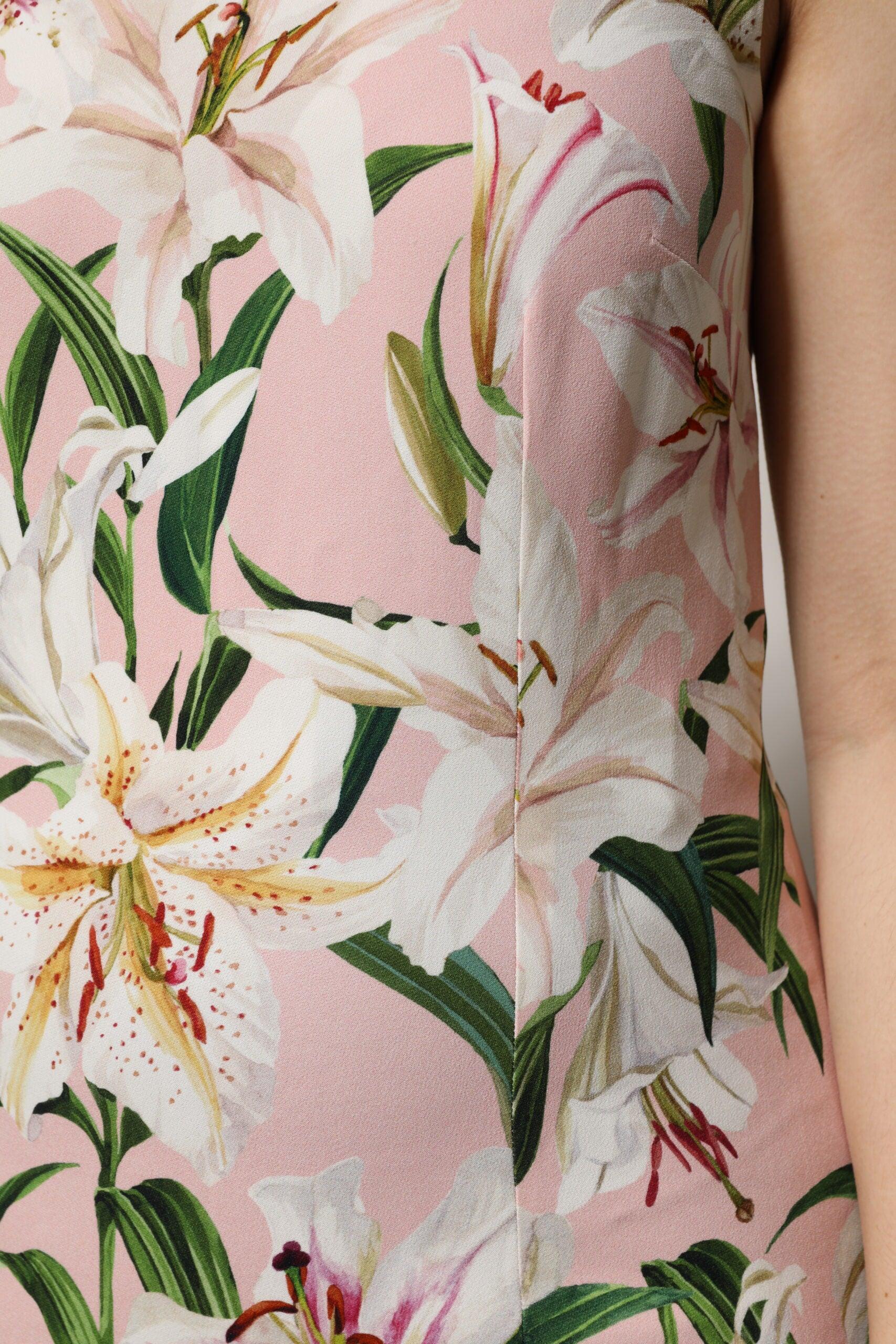 Dolce & Gabbana Multicolor Floral Print Round Neck Tank Top - Zeiniez