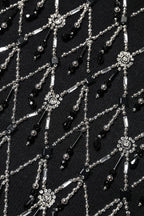 Dolce & Gabbana Black Cashmere Embellished Long Sleeves Top - Zeiniez