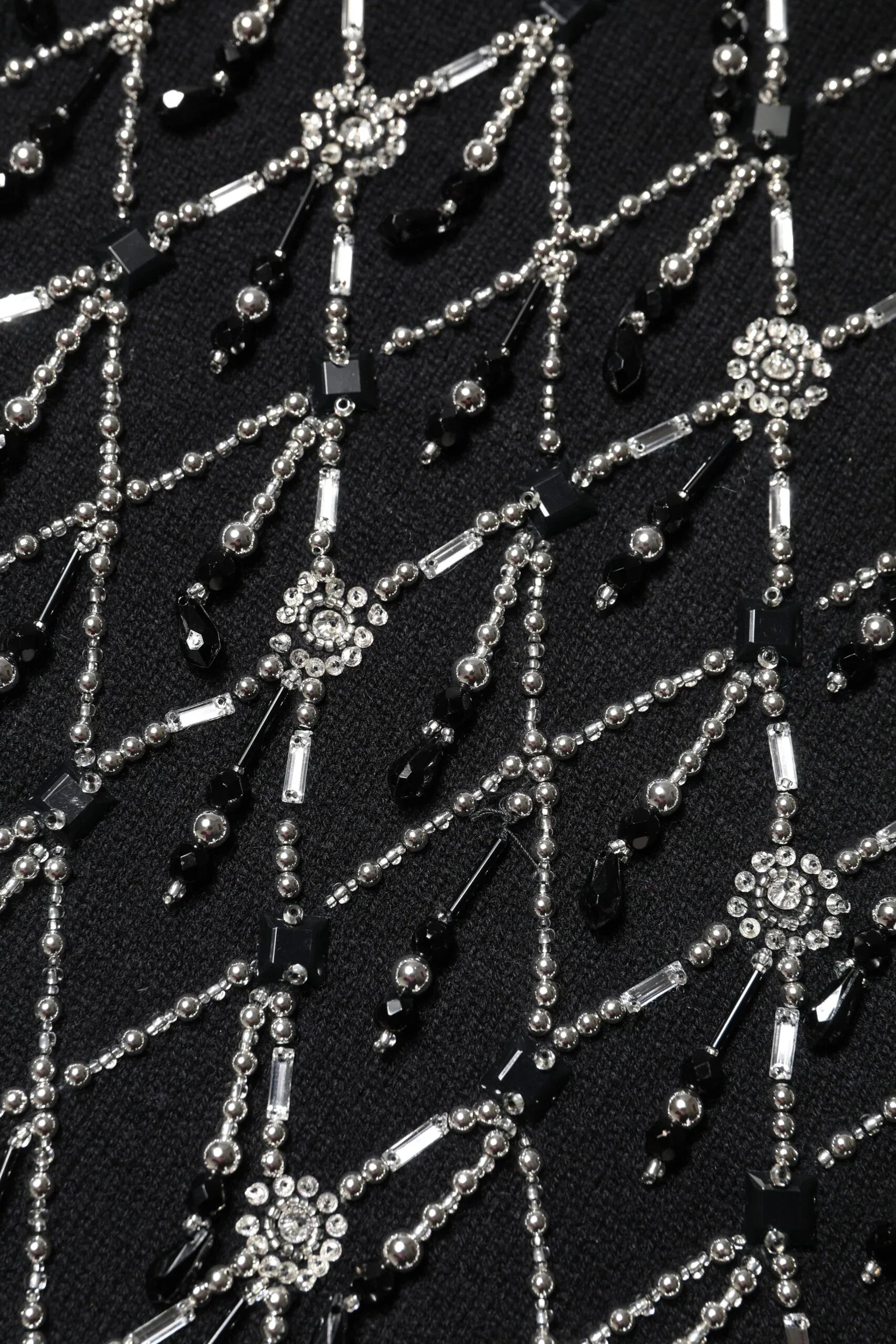 Dolce & Gabbana Black Cashmere Embellished Long Sleeves Top - Zeiniez