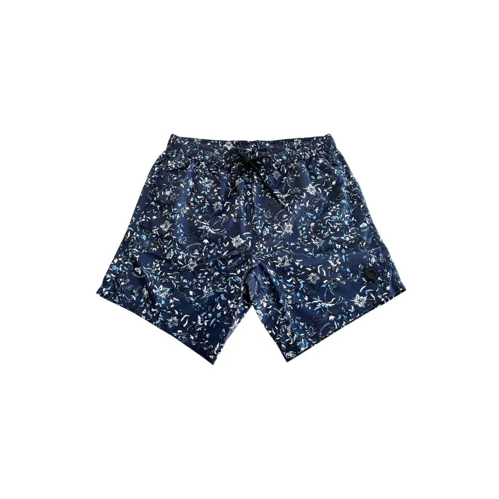Trussardi Beachwear Blue Polyester Men Swim Short - Zeiniez