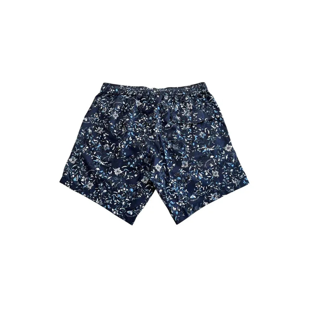 Trussardi Beachwear Blue Polyester Men Swim Short - Zeiniez