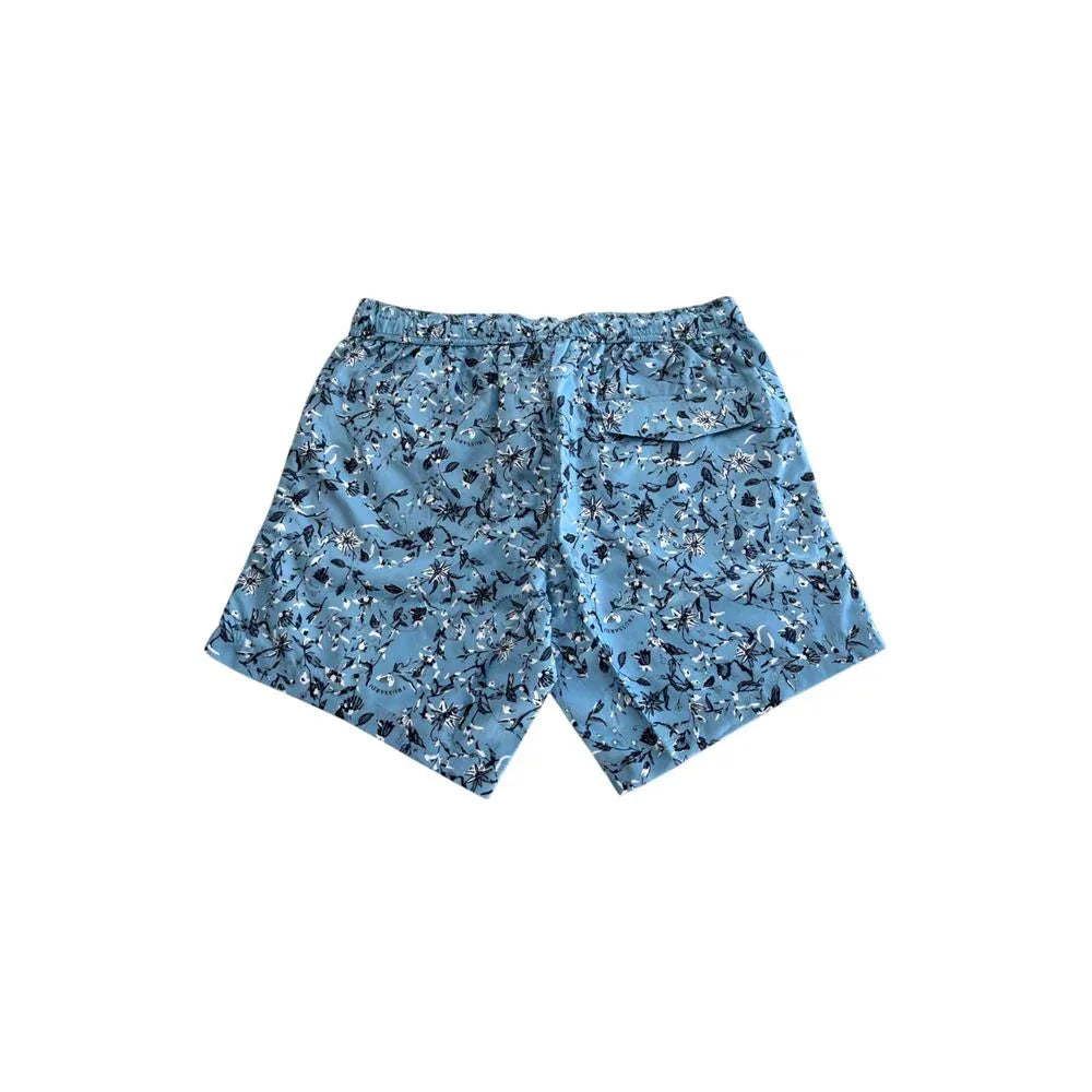 Trussardi Beachwear Light Blue Polyester Men Swim Trunk - Zeiniez