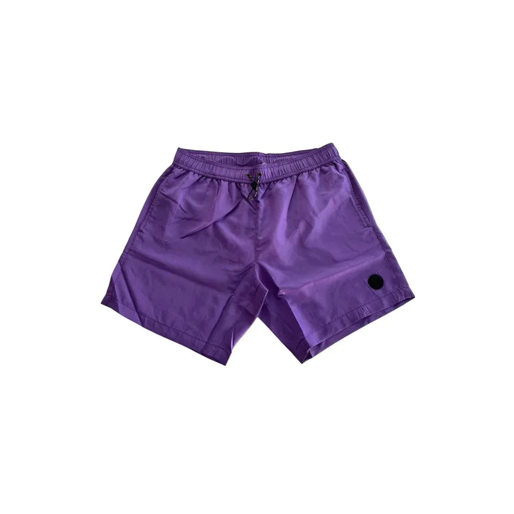 Trussardi Beachwear Purple Polyester Men Swim Short - Zeiniez