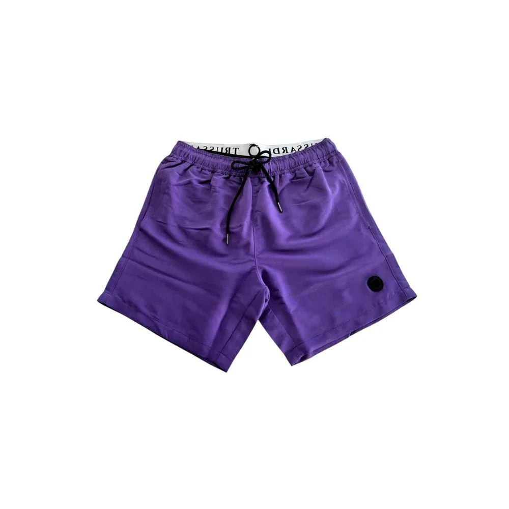Trussardi Beachwear Purple Polyester Men Swim Short - Zeiniez