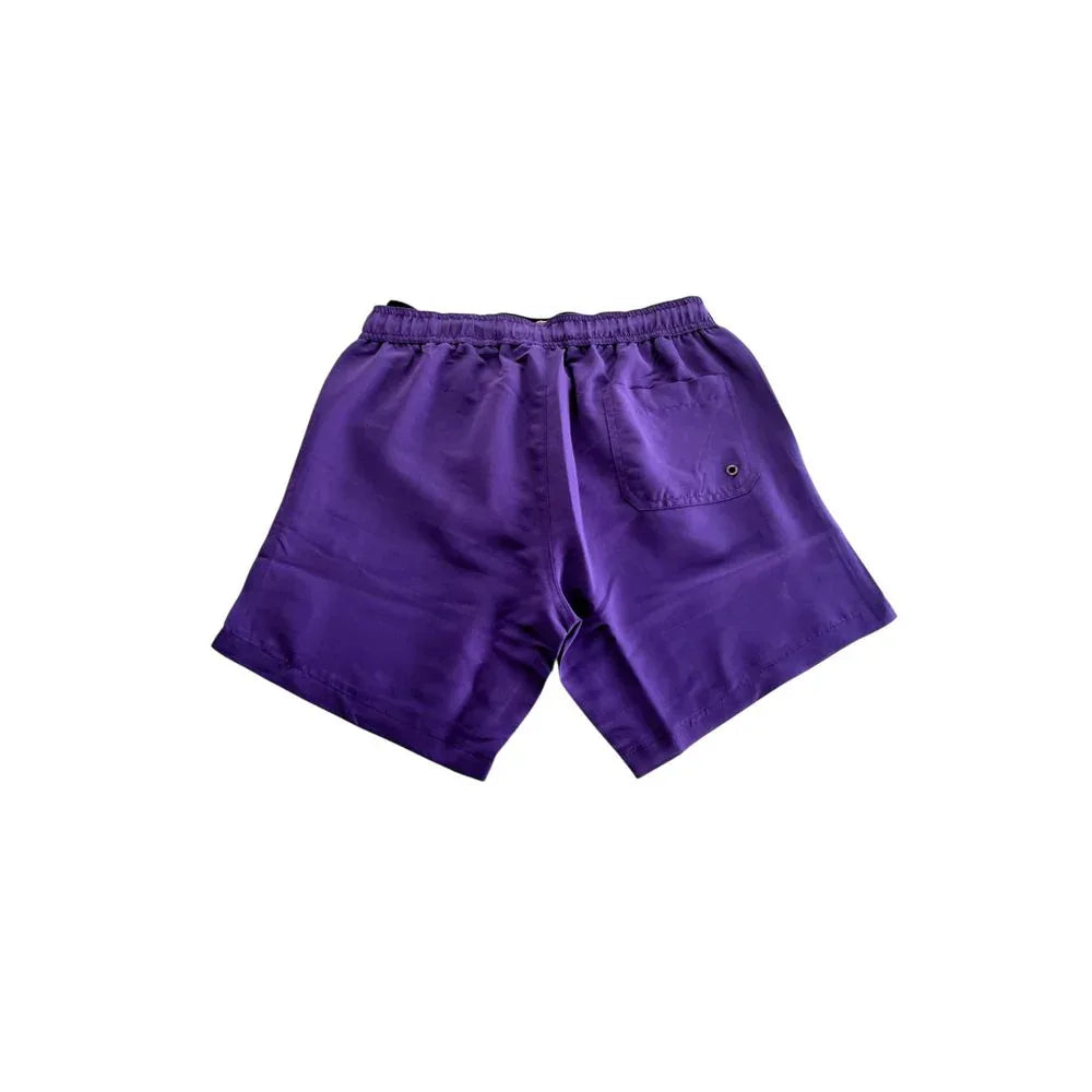 Trussardi Beachwear Purple Polyester Men Swim Short - Zeiniez