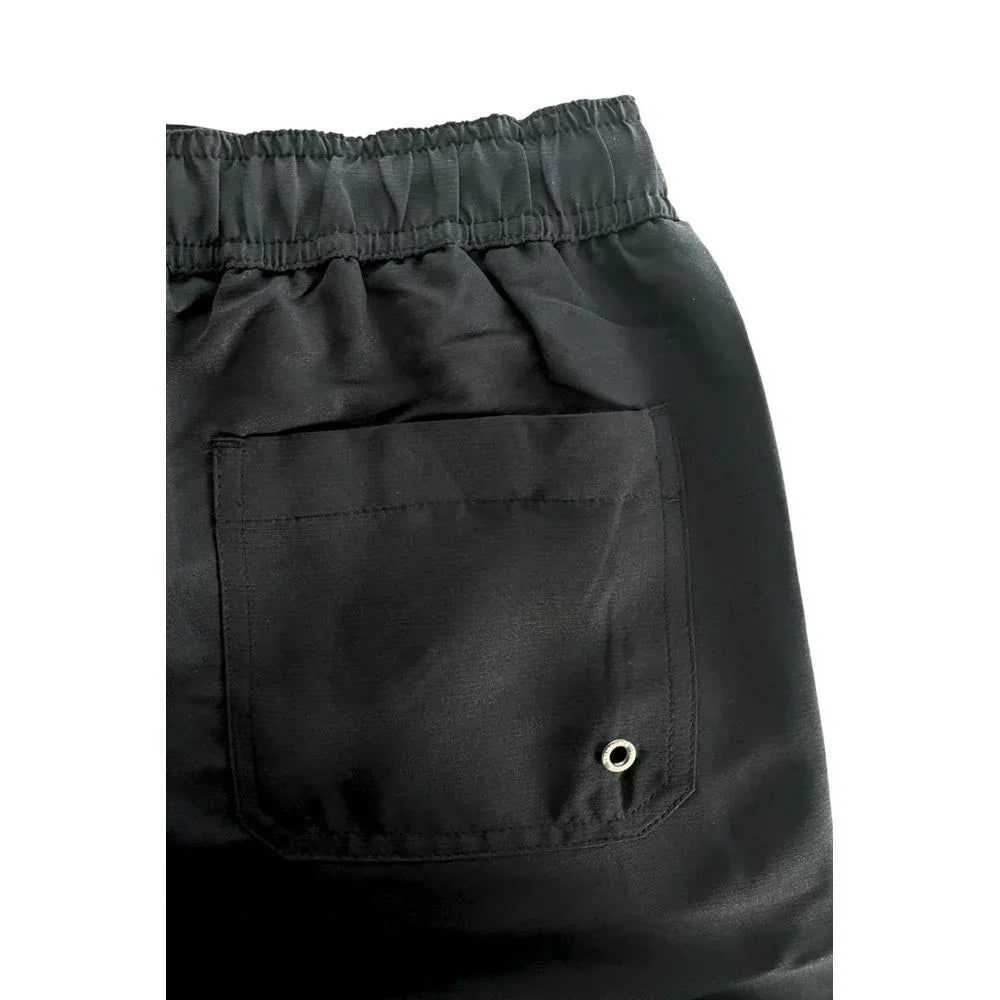 Trussardi Beachwear Black Polyester Men Swim Shorts - Zeiniez