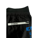 Iceberg Black Polyester Men's Swim Short - Zeiniez