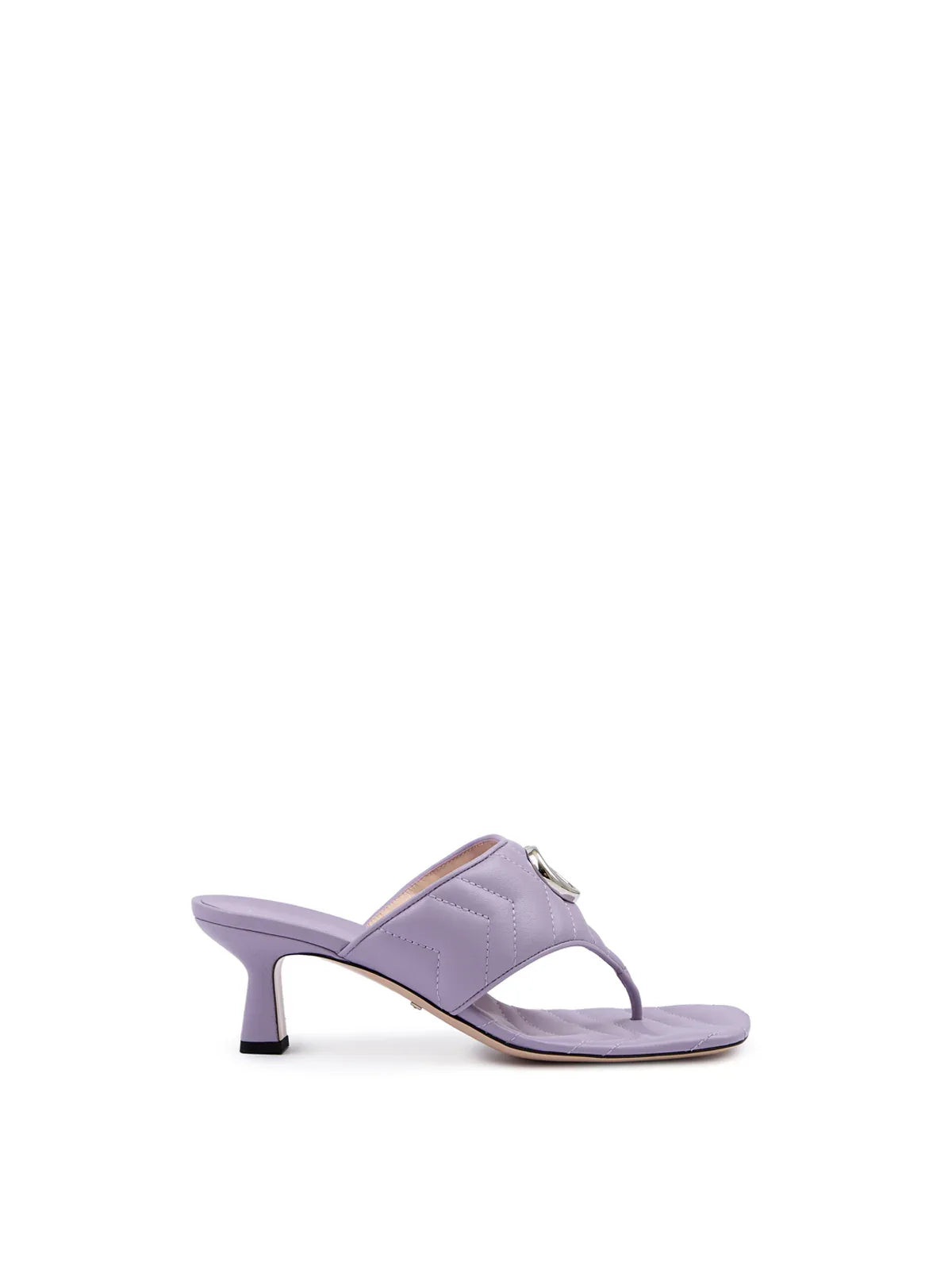 Gucci Mystic Purple Nappa Charlotte Leather Sandals - Zeiniez