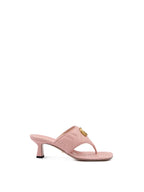 Gucci Mystic Pink Nappa Charlotte Leather Sandals - Zeiniez