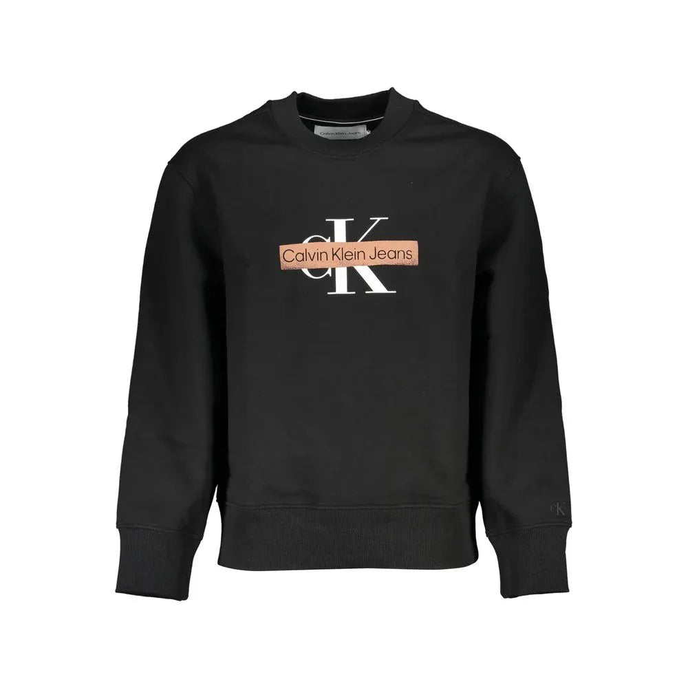 Calvin Klein Black Cotton Men's Sweatshirt - Zeiniez