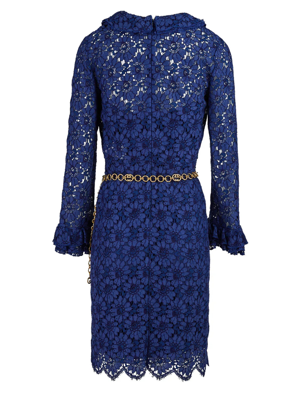 Gucci Blu Viscose and Cotton Mid Long Dress - Zeiniez
