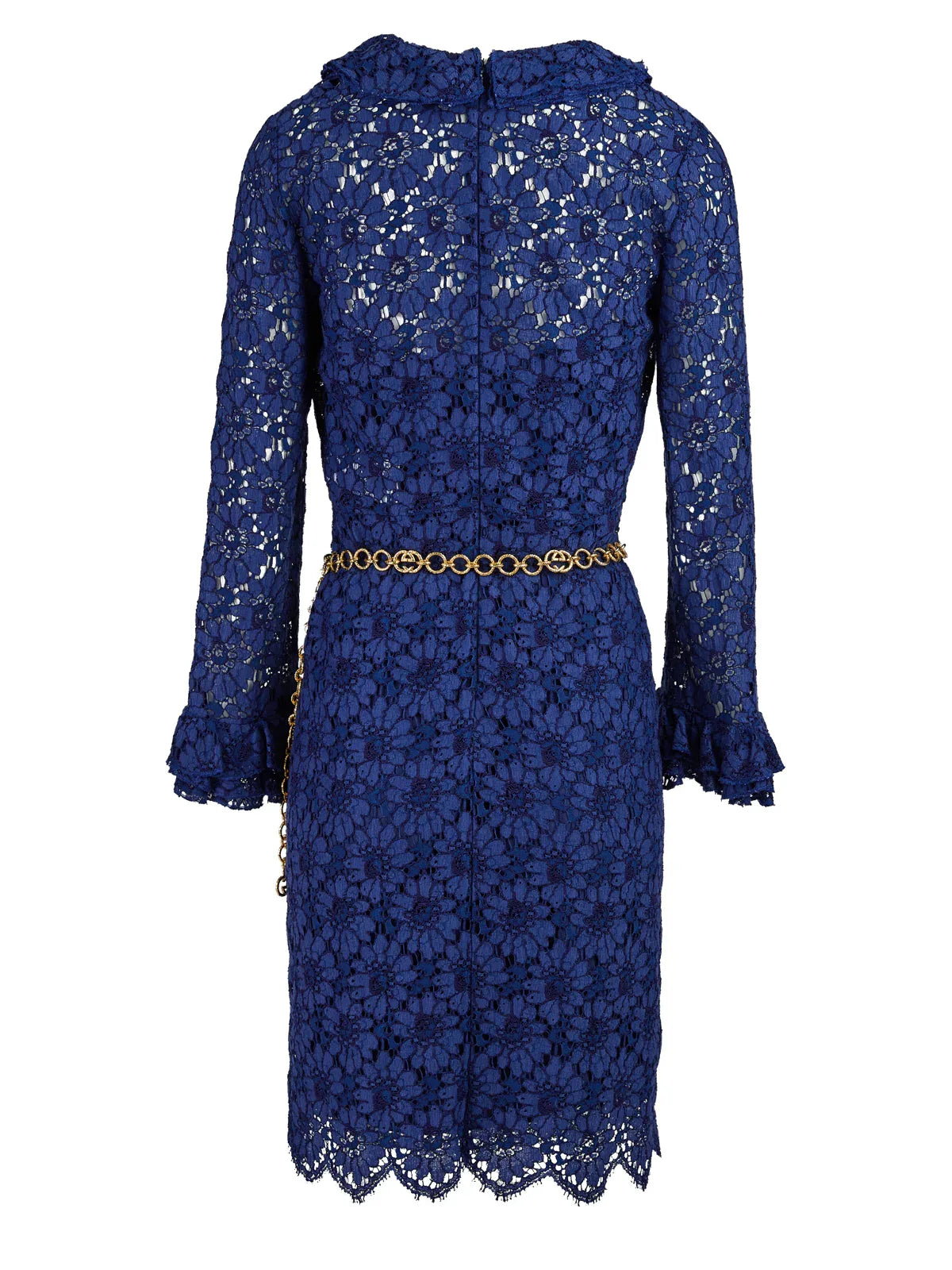 Gucci Blu Viscose and Cotton Mid Long Dress - Zeiniez