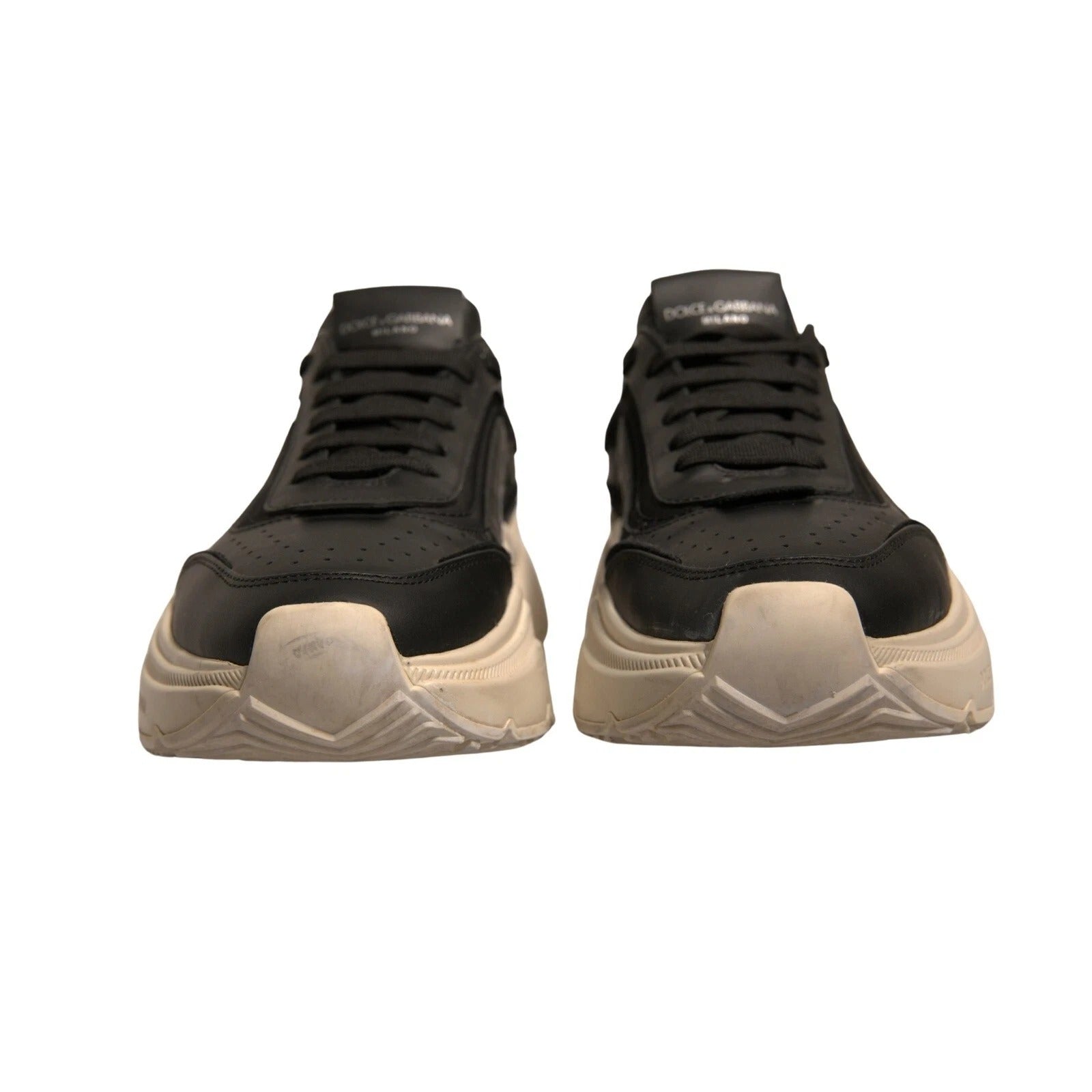 Dolce & Gabbana Black White Daymaster Low Top Sneakers Shoes - Zeiniez