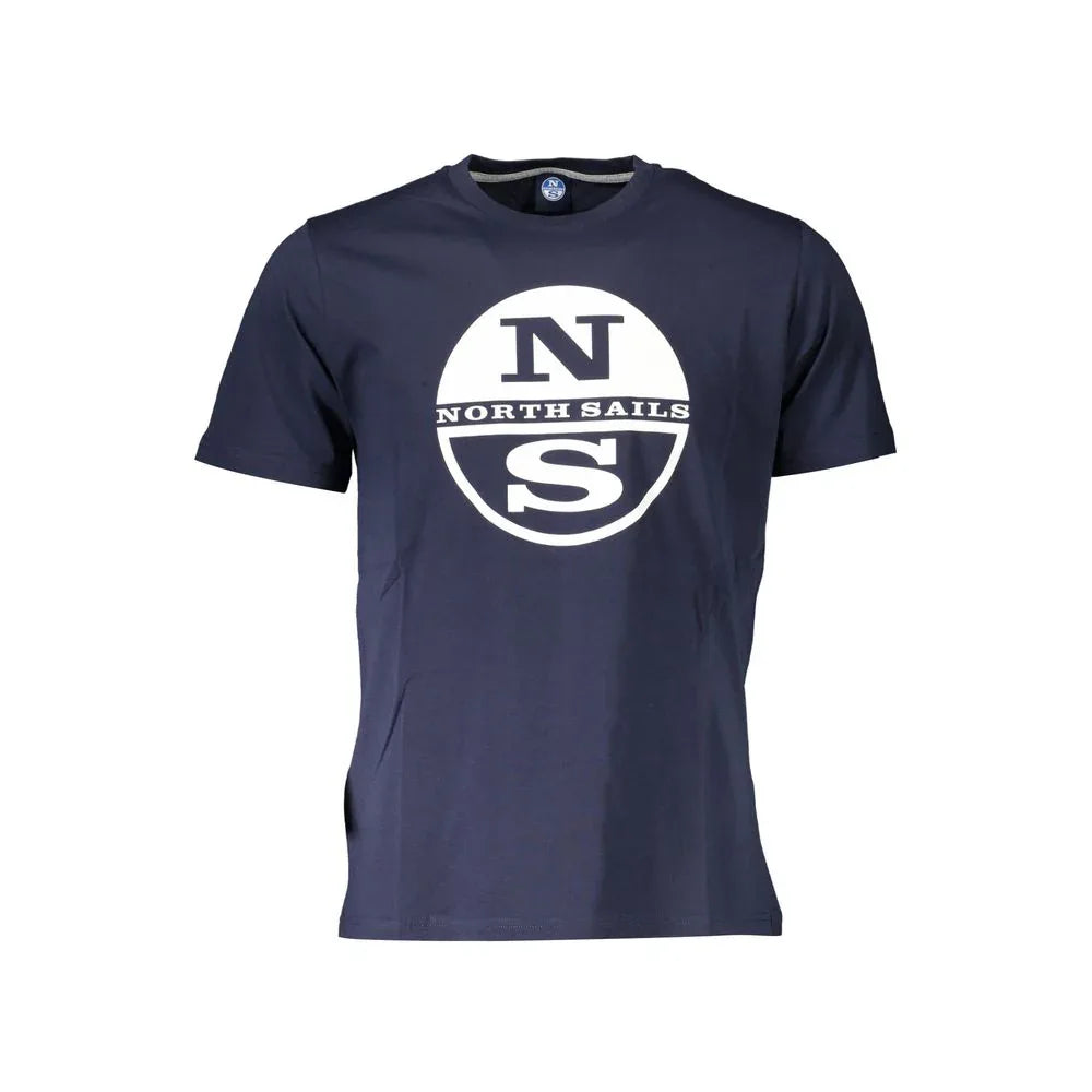 North Sails Blue Cotton Men T-Shirt - Zeiniez
