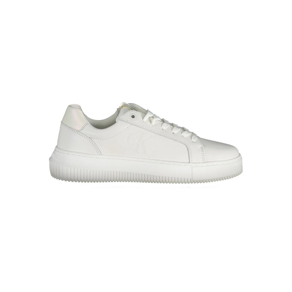 Calvin Klein White Leather Women Sneaker - Zeiniez