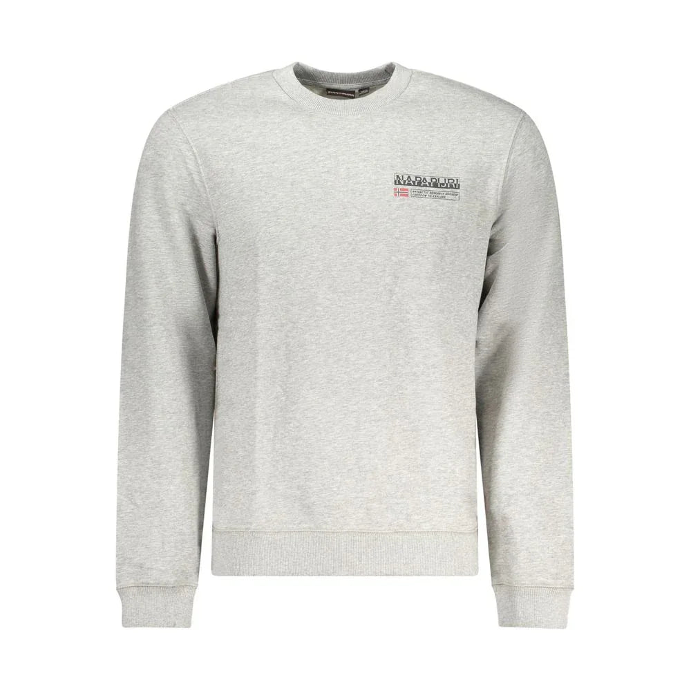 Napapijri Grigio Cotton Men Sweatshirt - Zeiniez