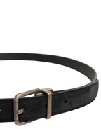 Dolce & Gabbana Black Calf Leather Classic Metal Buckle Belt - Zeiniez