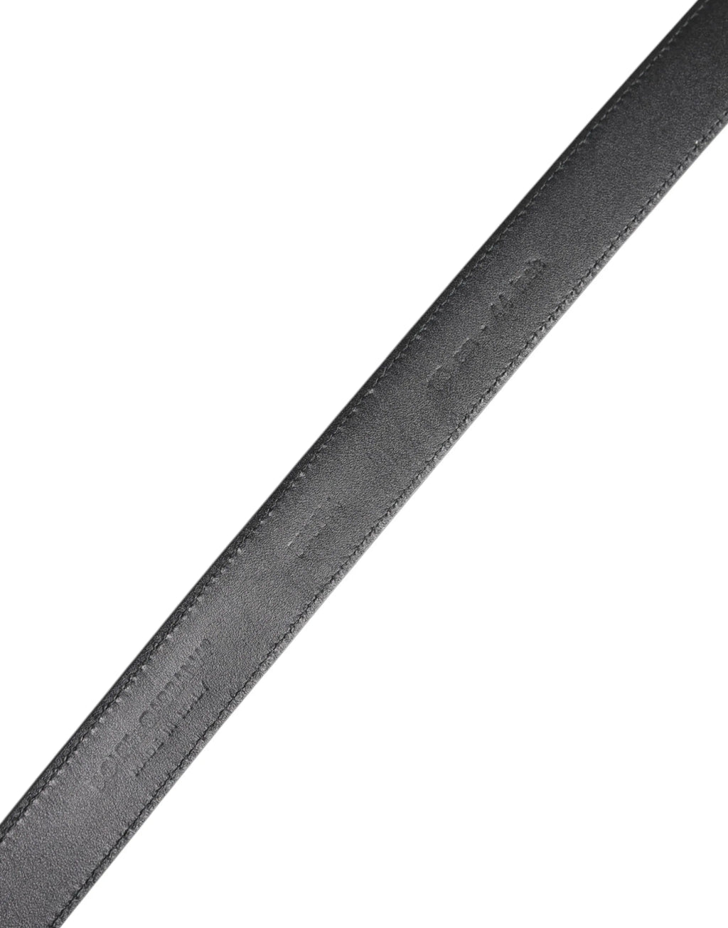 Dolce & Gabbana Black Calf Leather Classic Metal Buckle Belt - Zeiniez