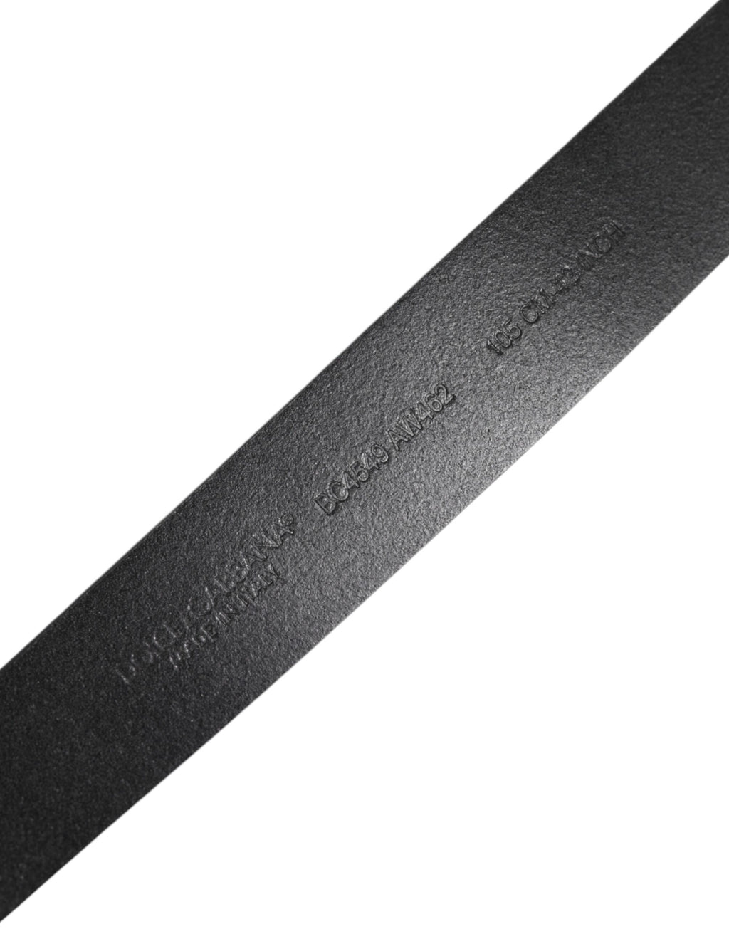 Dolce & Gabbana Black Classic Leather Metal Buckle Belt - Zeiniez