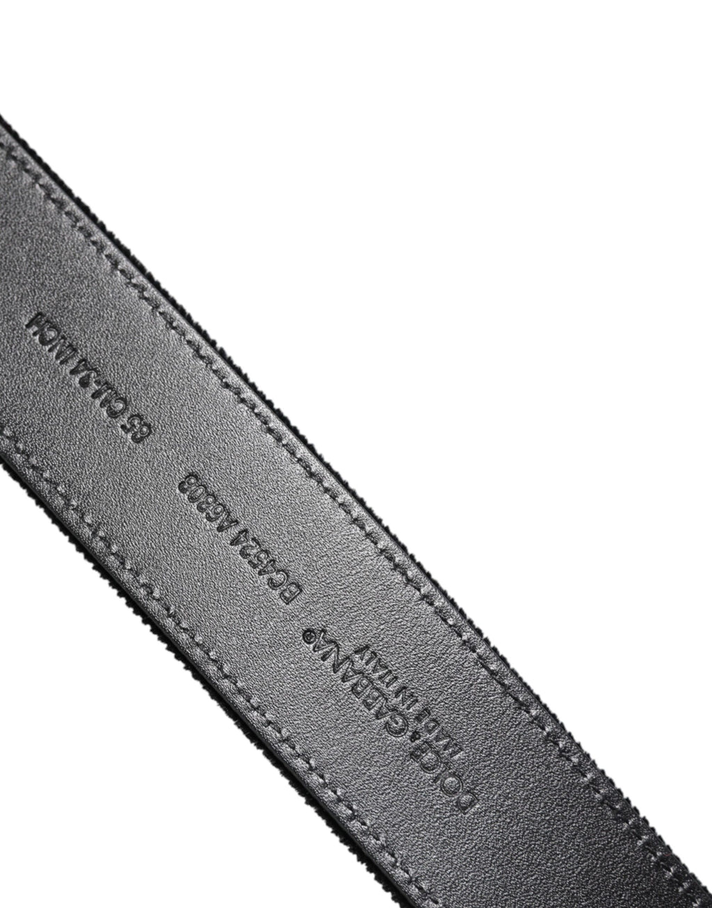 Dolce & Gabbana Black Cotton Silver Metal Buckle Belt - Zeiniez