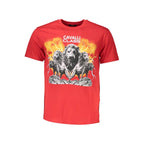 Cavalli Class Red Cotton Men's T-Shirt - Zeiniez