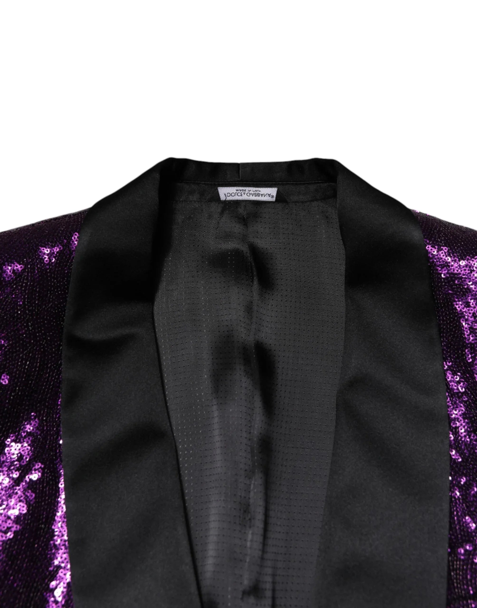 Dolce & Gabbana Purple SICILIA Sequin Embellish Coat Jacket - Zeiniez