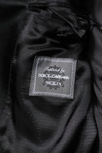 Dolce & Gabbana Purple SICILIA Sequin Embellish Coat Jacket