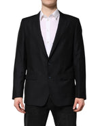 Dolce & Gabbana Dark Blue MARTINI Wool Blazer Coat Jacket - Zeiniez