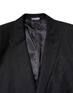 Dolce & Gabbana Dark Blue MARTINI Wool Blazer Coat Jacket - Zeiniez