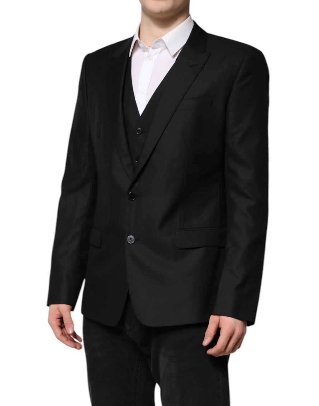 Dolce & Gabbana Black Single Breasted Suit 2 Piece Jacket - Zeiniez