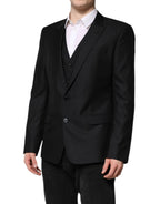 Dolce & Gabbana Black Single Breasted Suit 2 Piece Jacket - Zeiniez
