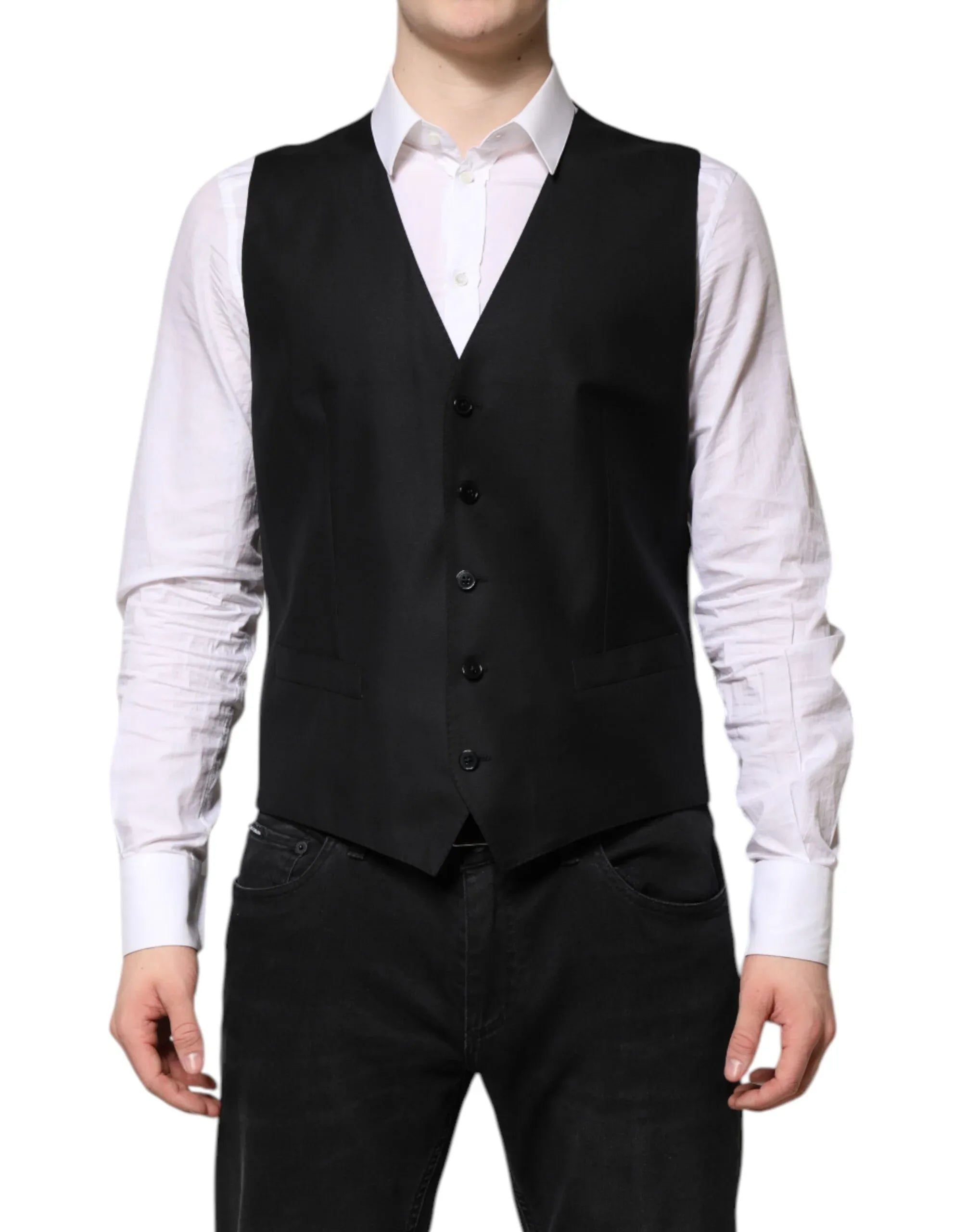 Dolce & Gabbana Black Single Breasted Suit 2 Piece Jacket - Zeiniez