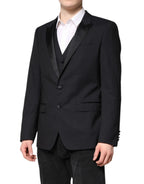 Dolce & Gabbana Dark Blue MARTINI Wool Suit 2 Piece Jacket - Zeiniez