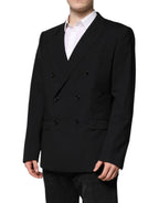 Dolce & Gabbana Black MARTINI Double Breasted Suit Jacket