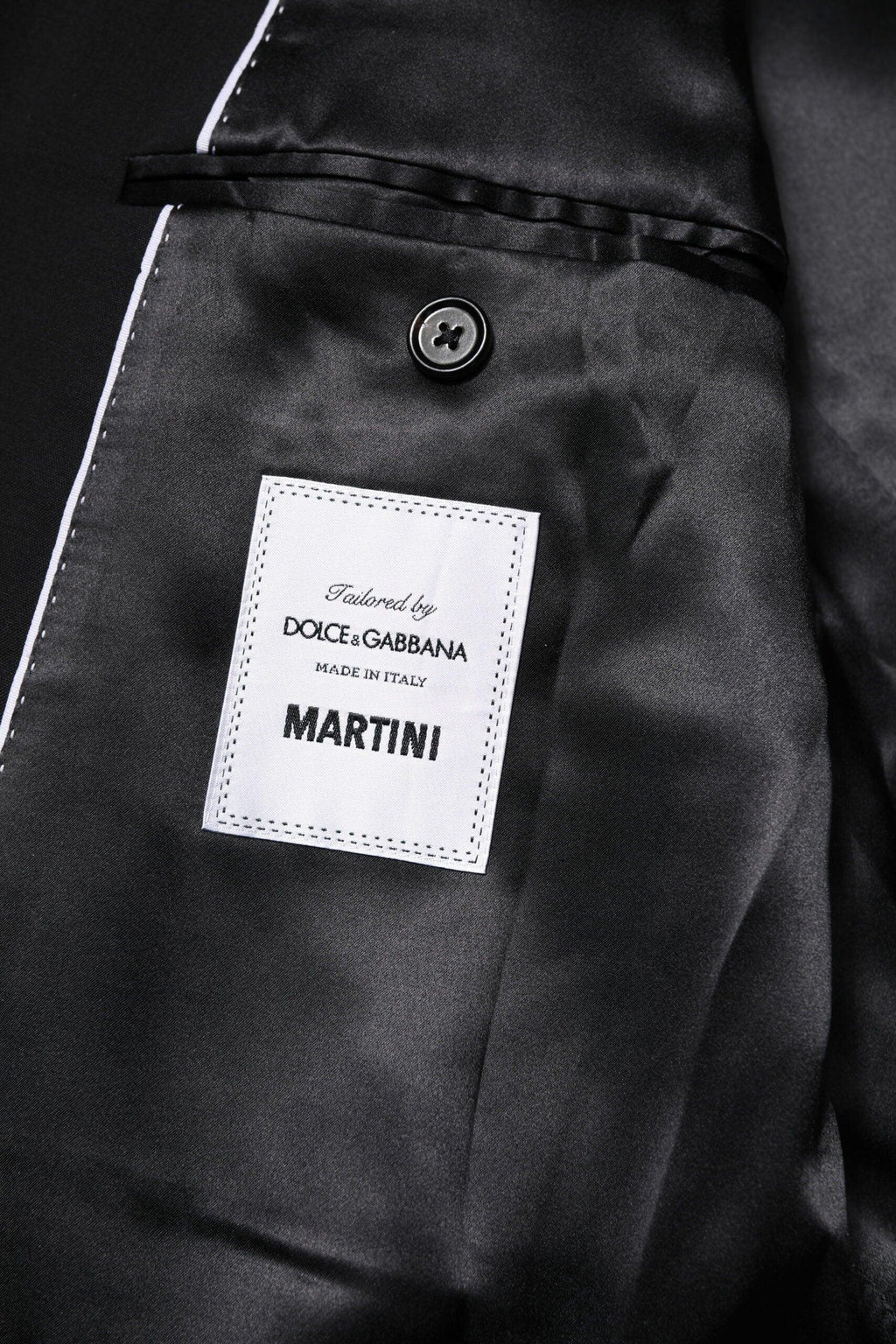 Dolce & Gabbana Black MARTINI Double Breasted Suit Jacket - Zeiniez