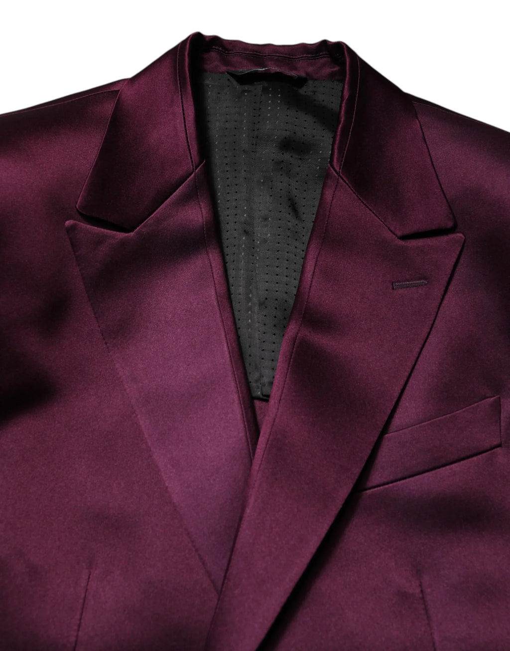 Dolce & Gabbana Dark Purple Silk 3Piece Single Breasted Suit - Zeiniez