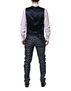 Dolce & Gabbana Blue MARTINI Star Jacquard 3 Piece Suit
