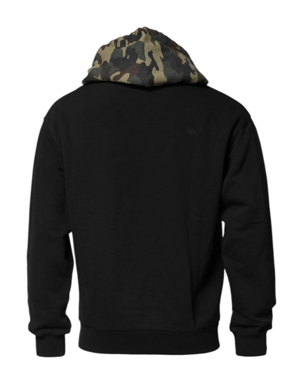 Dolce & Gabbana Black Camouflage Hooded Sweatshirt Sweater - Zeiniez