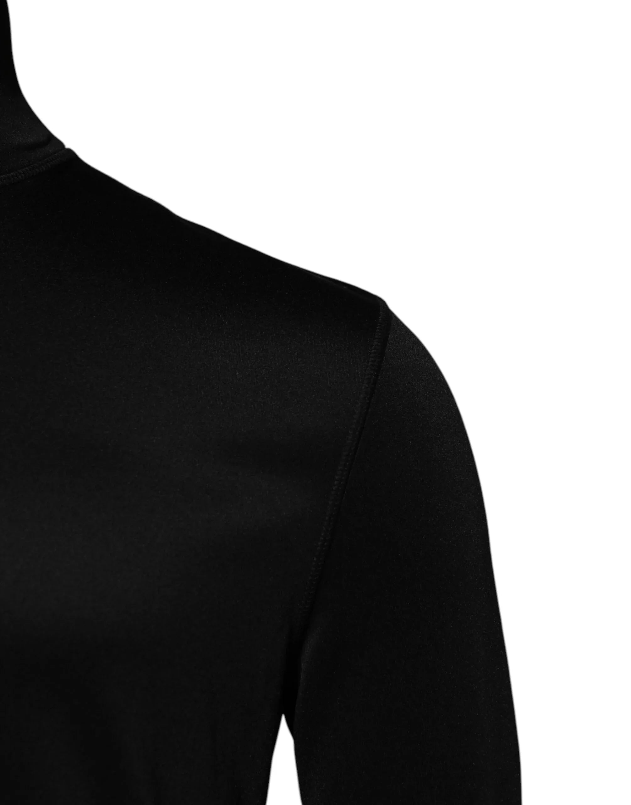 Dolce & Gabbana Black Polyester Turtleneck Pullover Sweater - Zeiniez