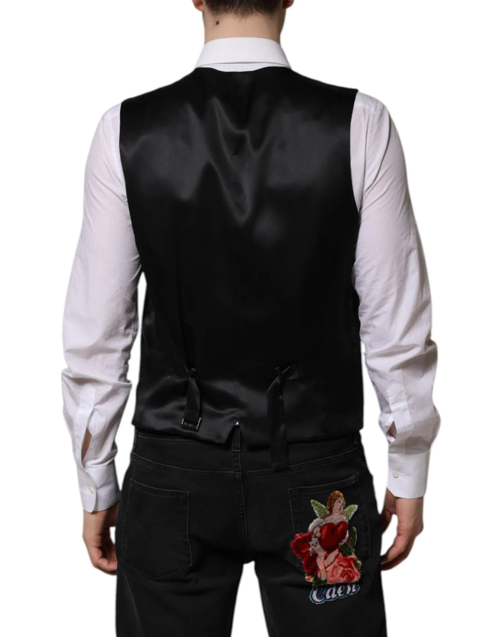 Dolce & Gabbana Dark Brown Dress Formal Men Waistcoat Vest - Zeiniez