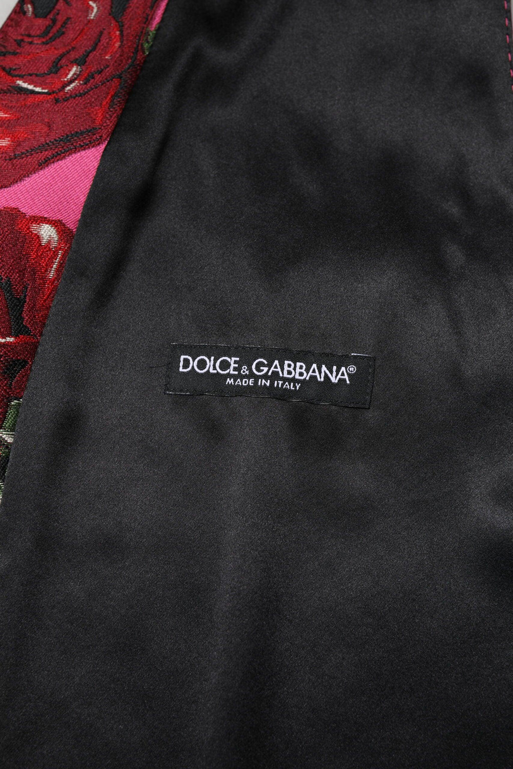 Dolce & Gabbana Pink Floral Satin Formal Men Waistcoat Vest - Zeiniez