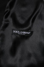 Dolce & Gabbana Black Wool Dress Formal Men Waistcoat Vest - Zeiniez